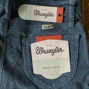 Wrangler ModCloth Collab Blue Corduroy Pants
